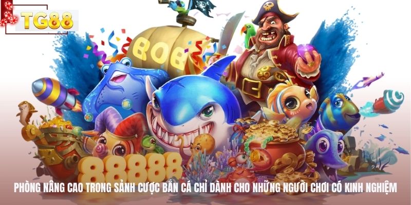 Phòng nâng cao trong sảnh cược bắn cá chỉ dành cho những người chơi có kinh nghiệm